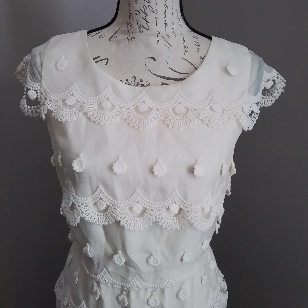 J. Crew Wedding Juliette Gown Ivory - 8 - Picture 4 of 16